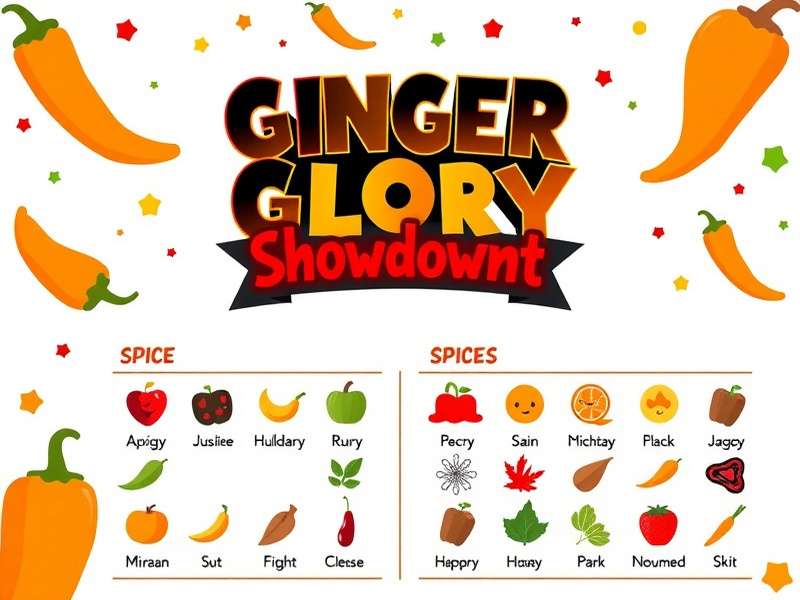 Ginger Glory Showdown spice combination chart